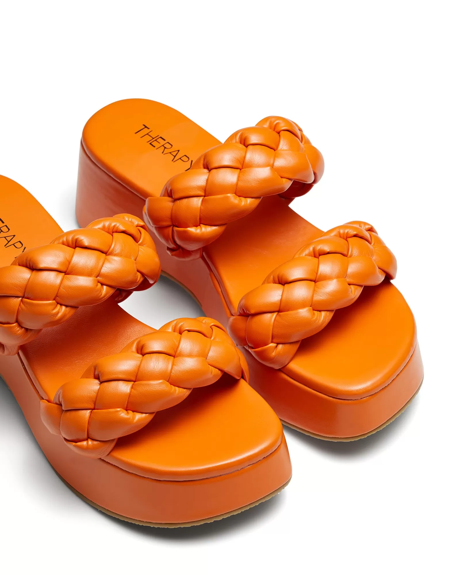 Therapy Shoes Platform Sandals | Flatform Sandals | Christy Platform Sandal Tangerine