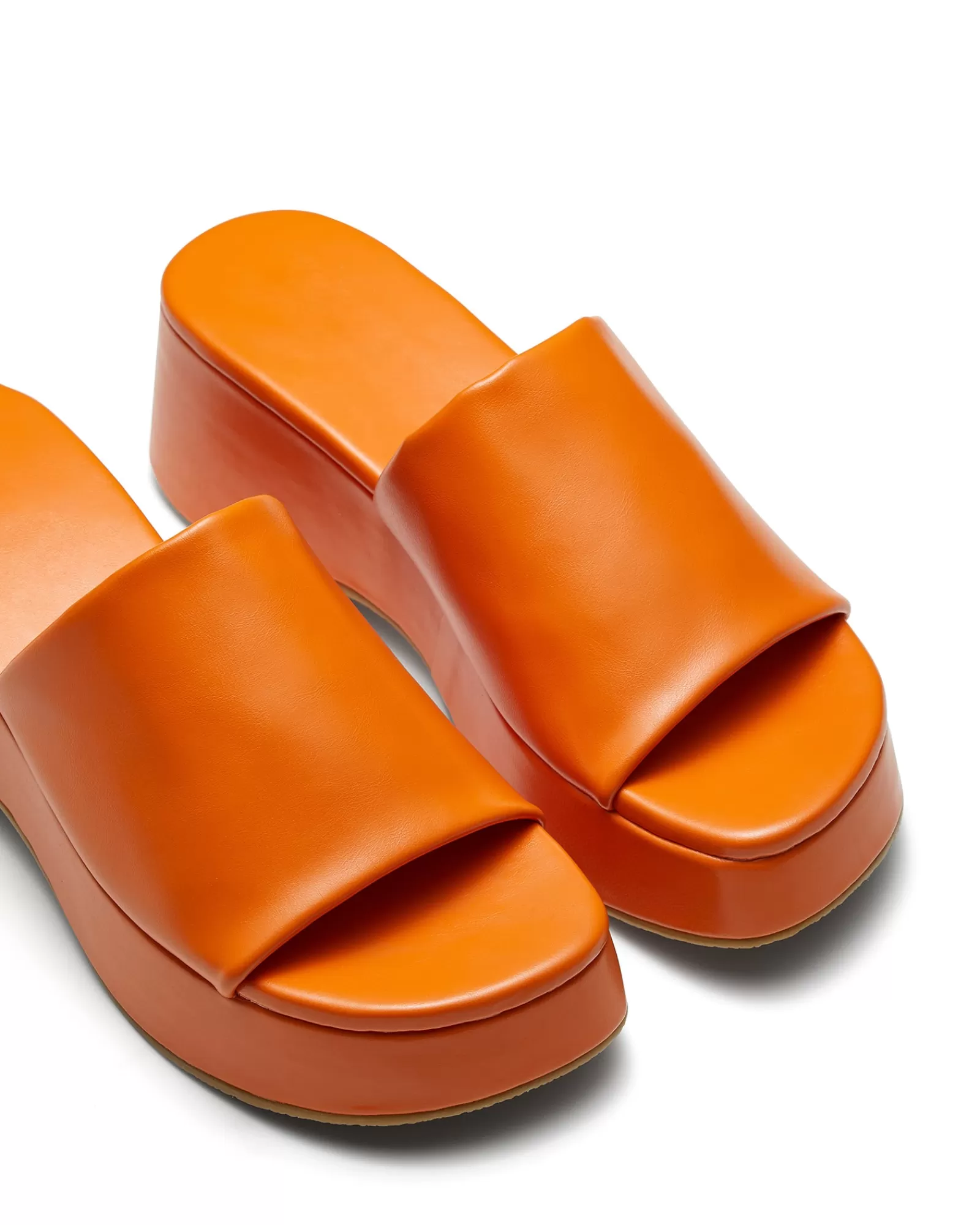 Therapy Shoes Platform Sandals | Flatform Sandals | Cindy Tangerine *FINAL SALE*