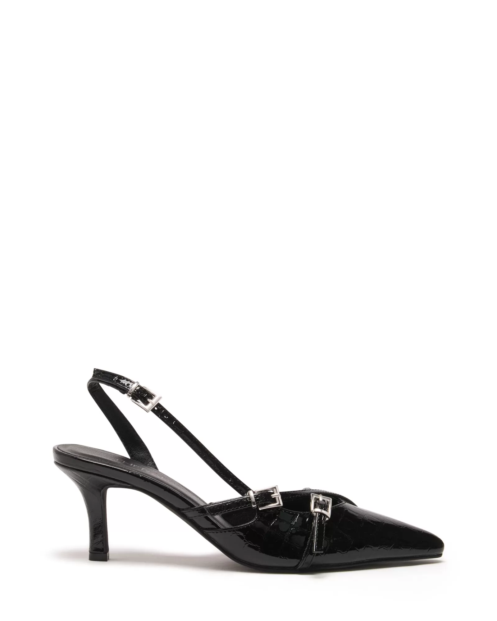 Therapy Shoes Mid Heels | Juicy Slingback Pump Patent Croc