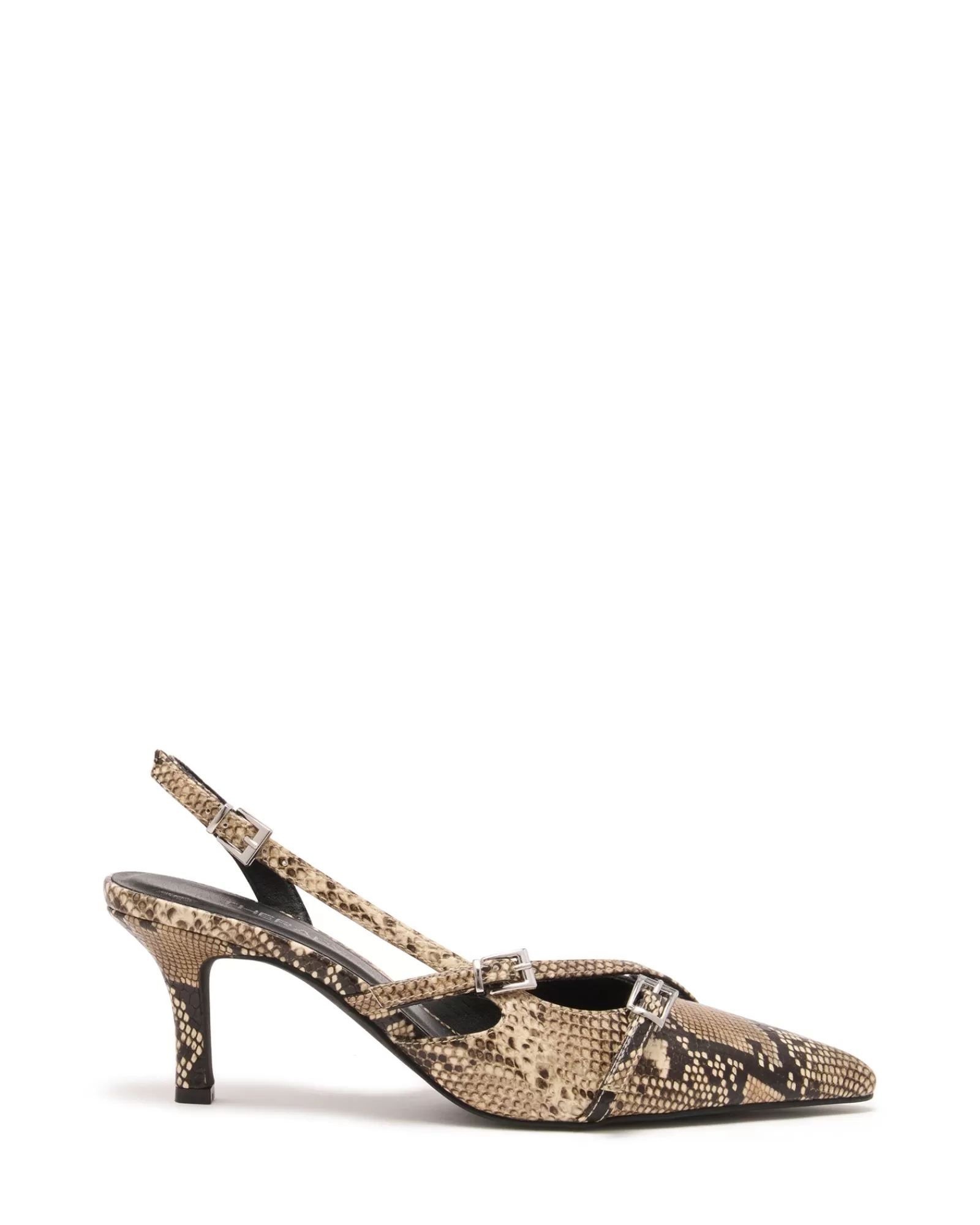 Therapy Shoes Mid Heels | Juicy Slingback Pump Snake