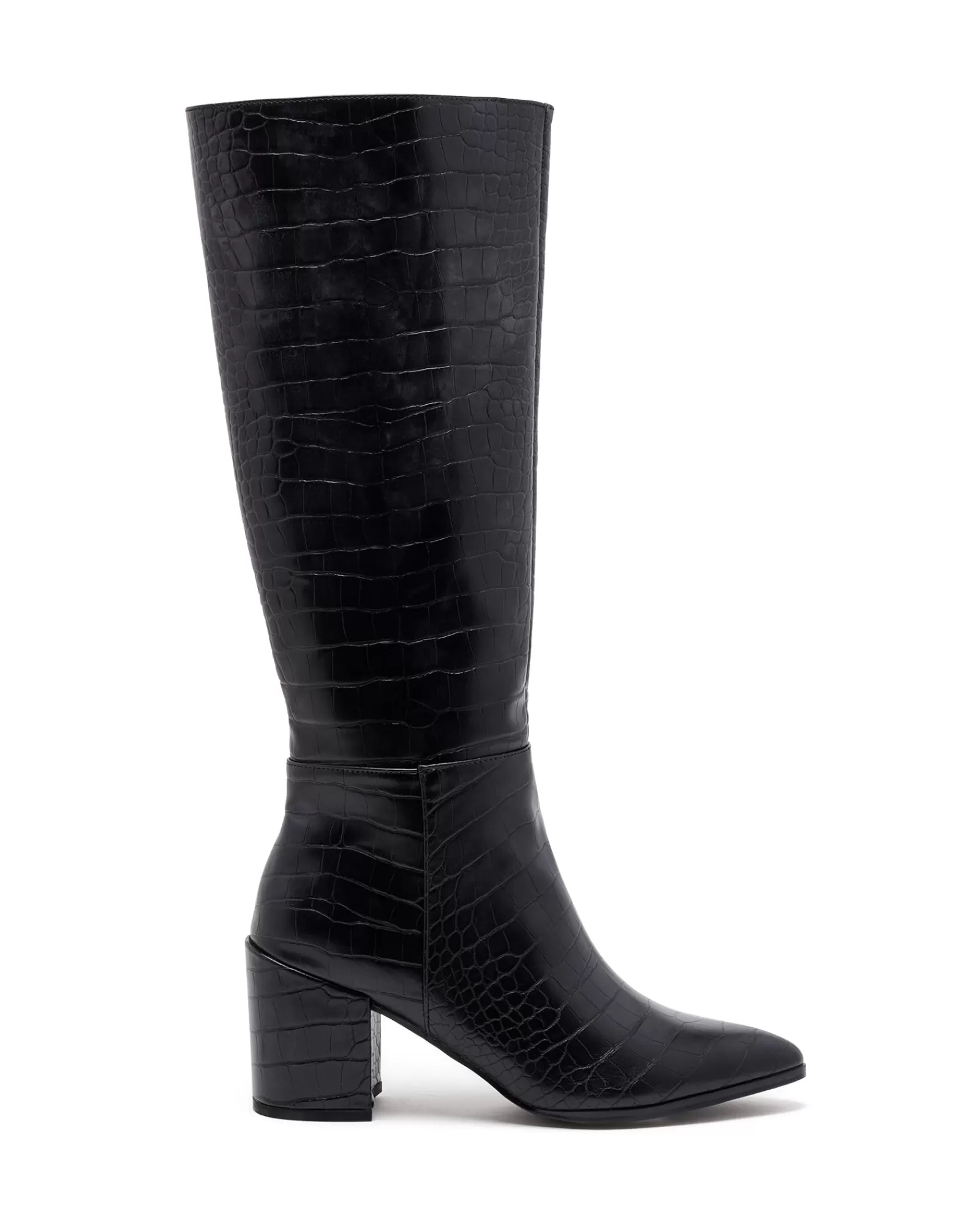 Therapy Shoes Tall Boots | Julia Tall Boot Black Croc