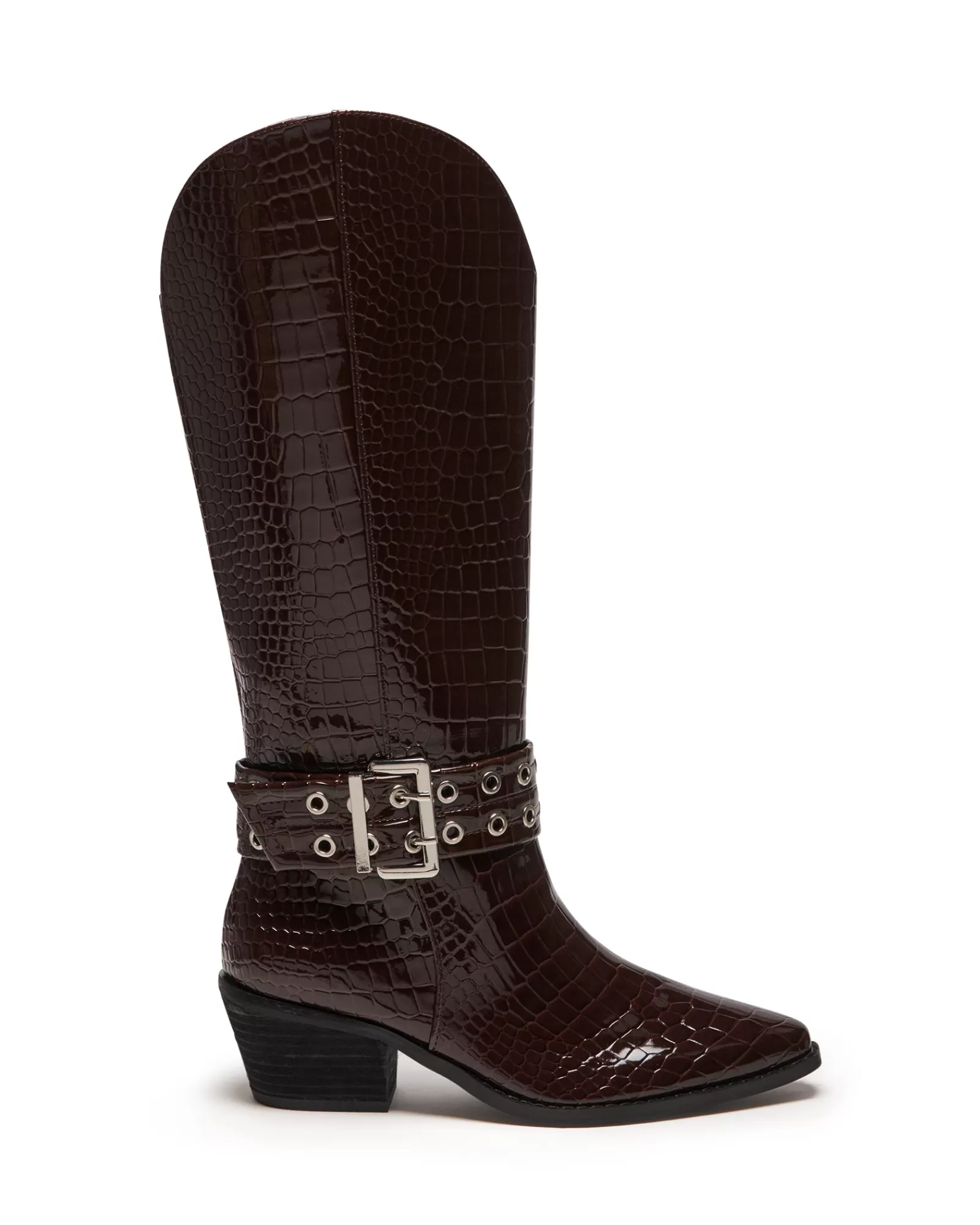 Therapy Shoes Tall Boots | Maiden Tall Boot Patent Croc