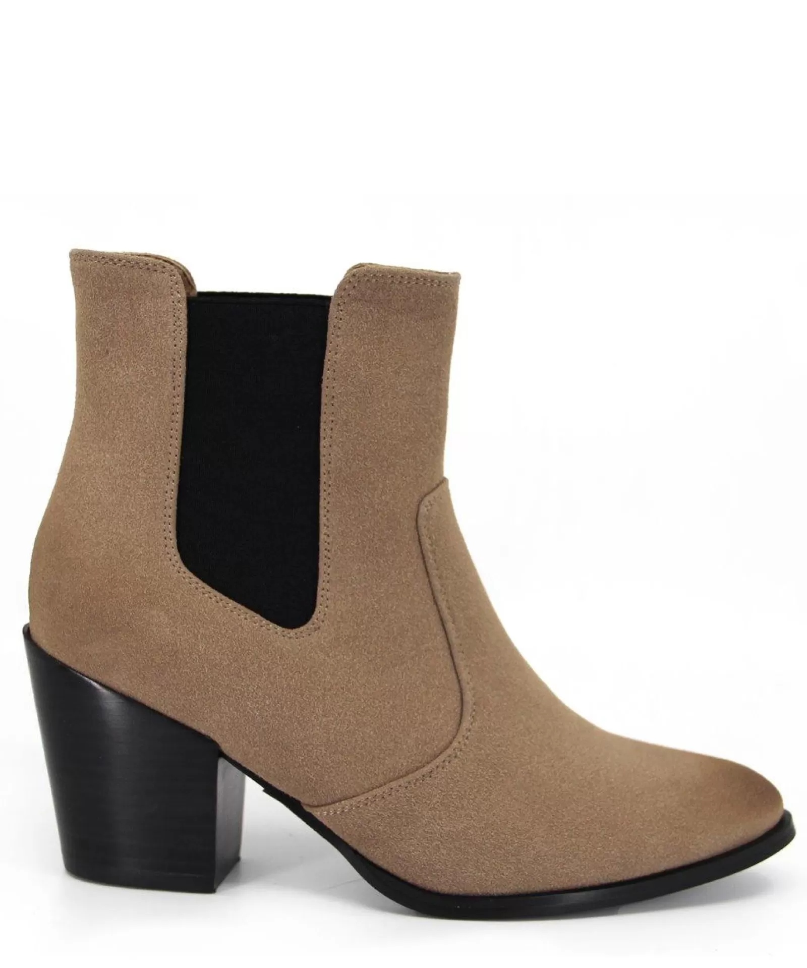 Therapy Shoes Heeled Boots | Ankle Boots | Miles Taupe *FINAL SALE*