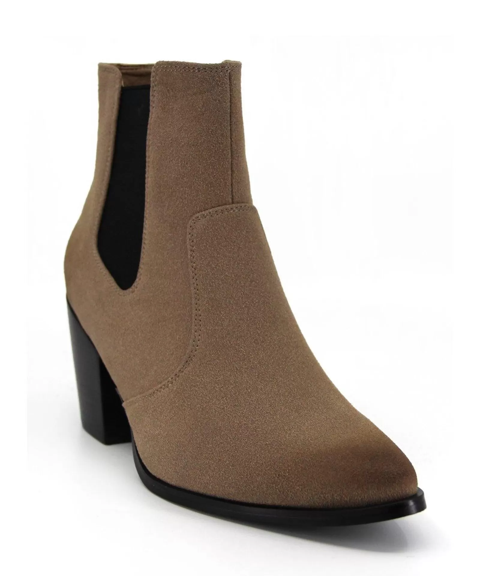 Therapy Shoes Heeled Boots | Ankle Boots | Miles Taupe *FINAL SALE*