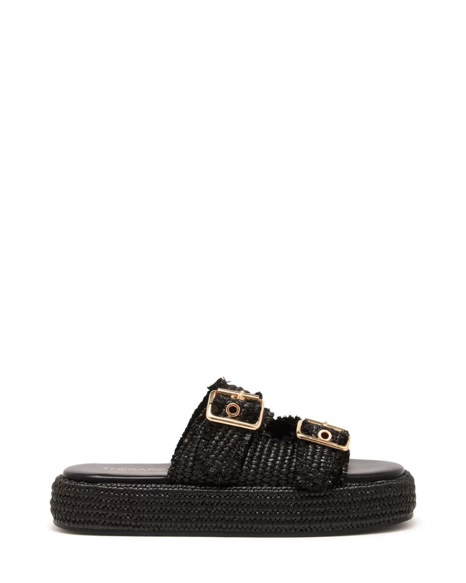 Therapy Shoes Flatform Sandals | Rustic Flatform Sandal Raffia