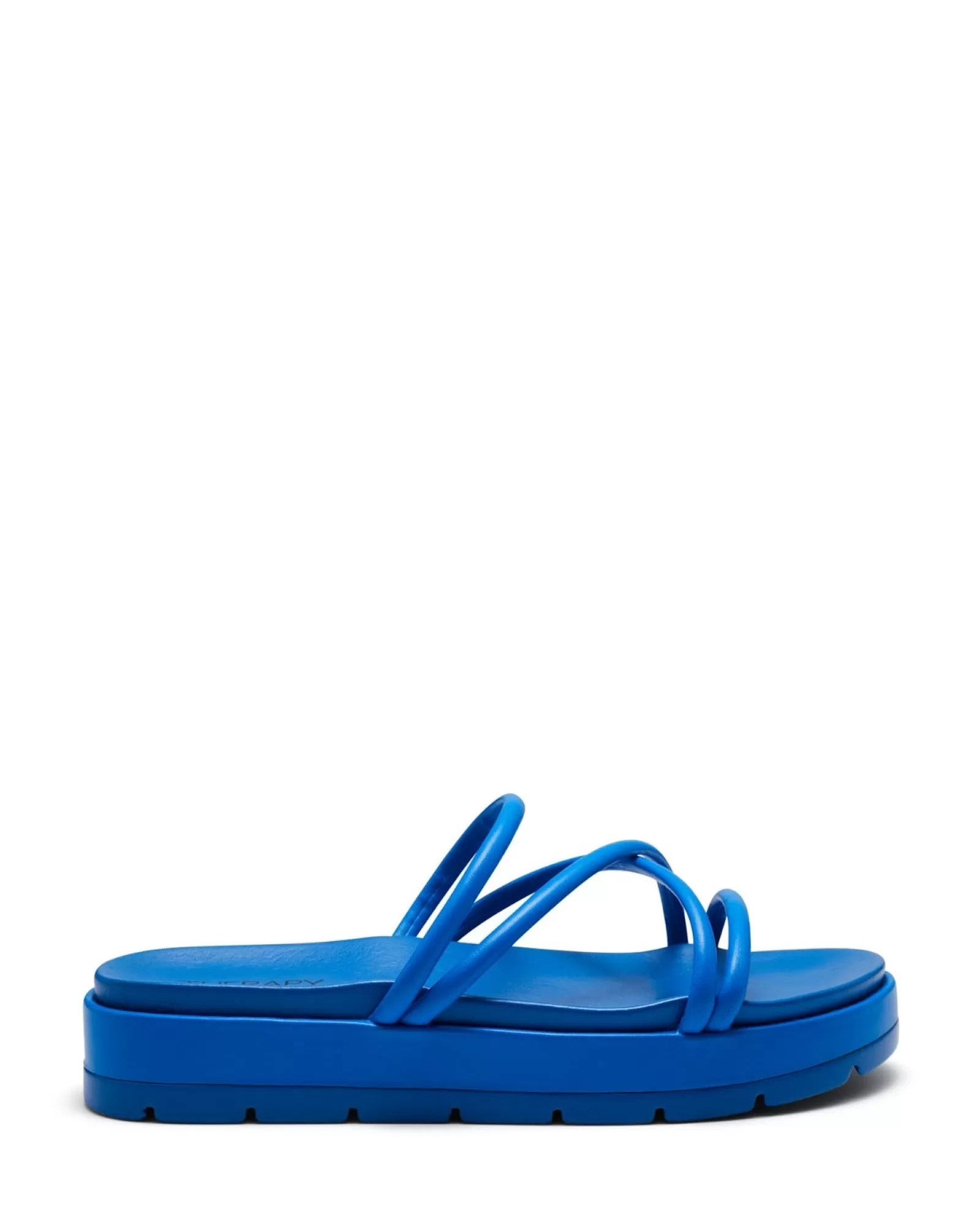 Therapy Shoes Sandals | Flat Sandals | Sliver Flatform Sandal Blue