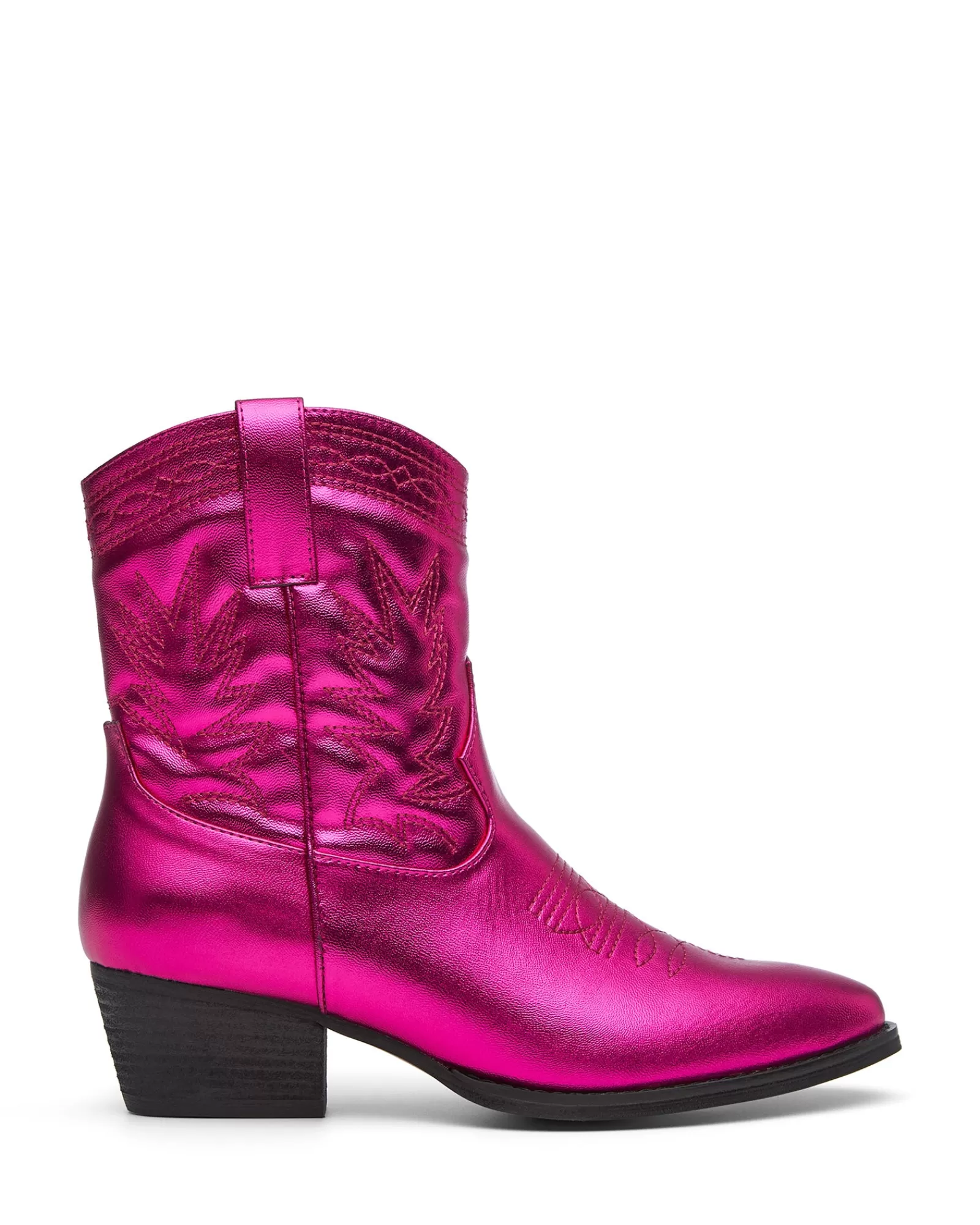 Therapy Shoes Ankle Boots | Wilder Cowboy Ankle Boot Metallic Pink