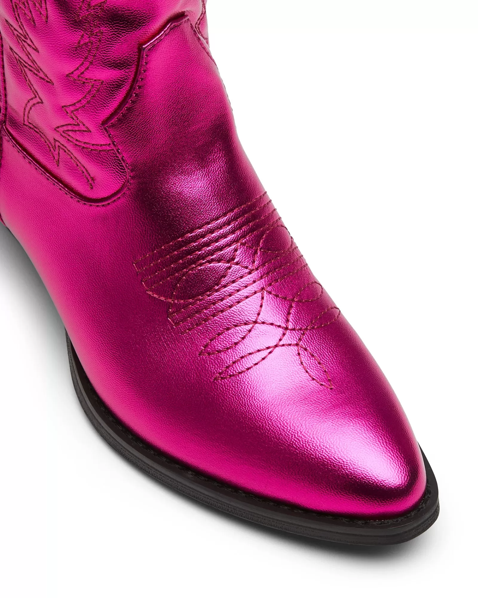 Therapy Shoes Ankle Boots | Wilder Cowboy Ankle Boot Metallic Pink