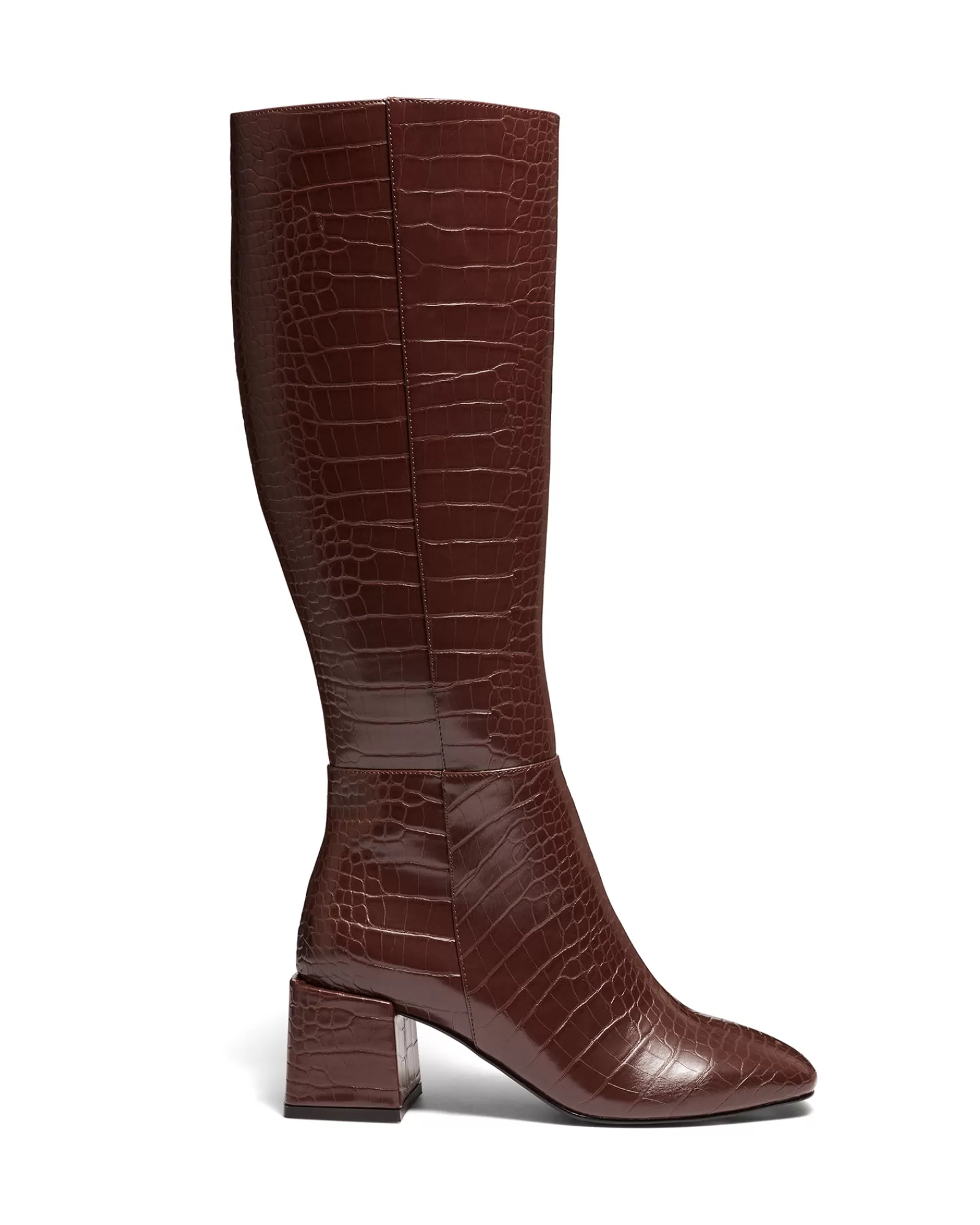 Therapy Shoes Heeled Boots | Tall Boots | Wolf Chocolate Croc *FINAL SALE*